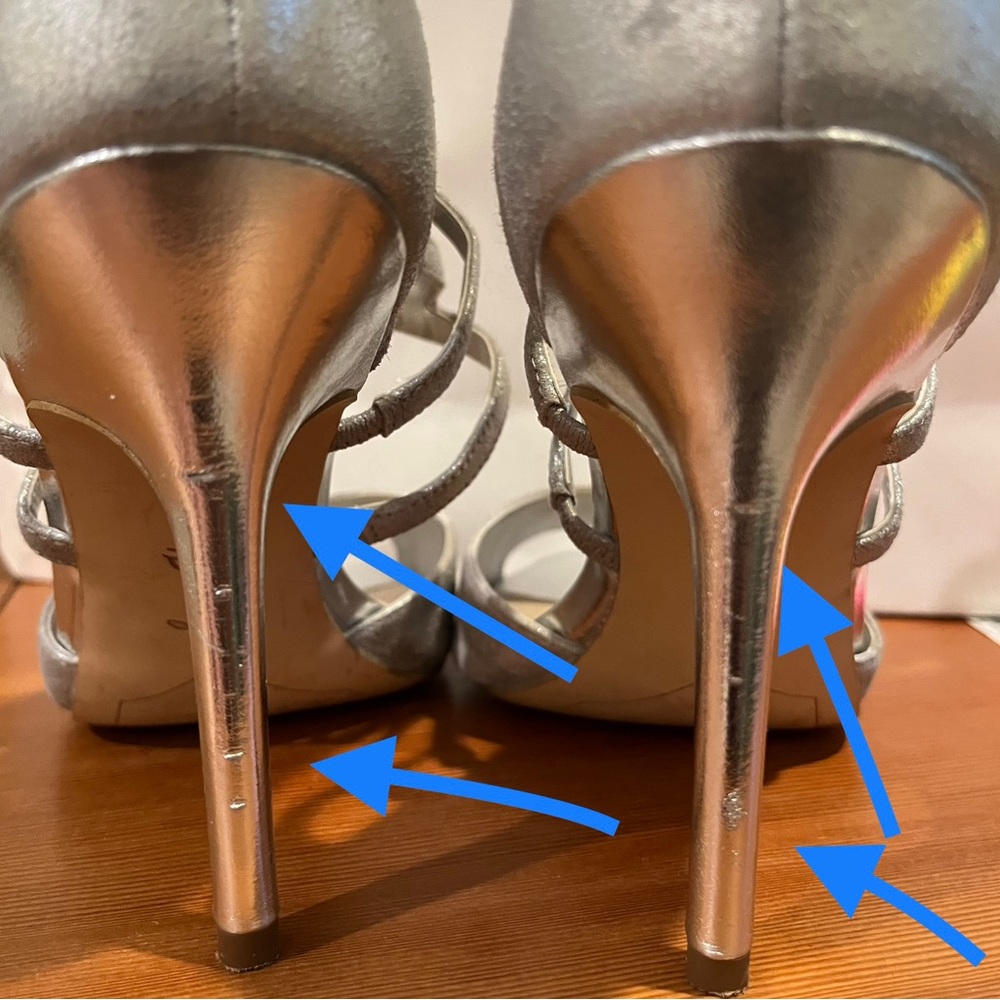 ‼️Sam Edelman Silver Strappy 4" Heels;  "Aeryn" ‼️Final Reduction - Picture 3 of 10